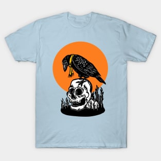 Crow on a Skull T-Shirt